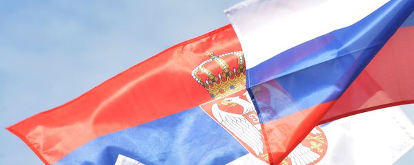 Заставе Србије и Русије - Sputnik Србија