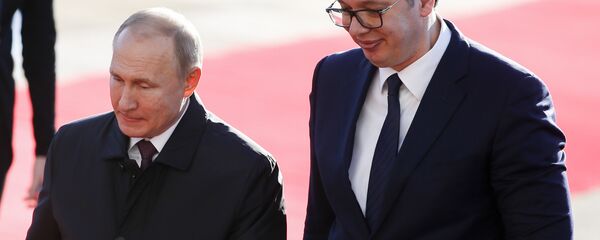 Председник Русије Владимир Путин и Председник Србије Александар Вучић - Sputnik Србија