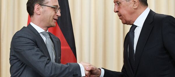 Руски и немачки министри иностраних послова Сергеј Лавров и Хајко Мас - Sputnik Србија