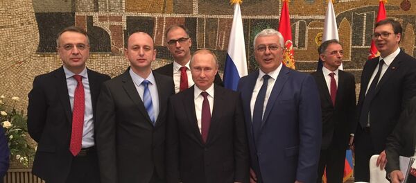Владимир Путин са лидерима Срба из Црне Горе Владимир Путин са лидерима Срба из Црне Горе - Sputnik Србија