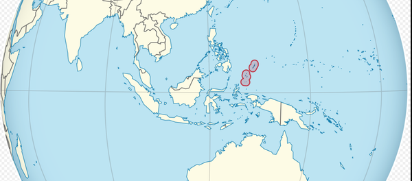 Država Palau na mapi Država Palau na mapi - Sputnik Srbija