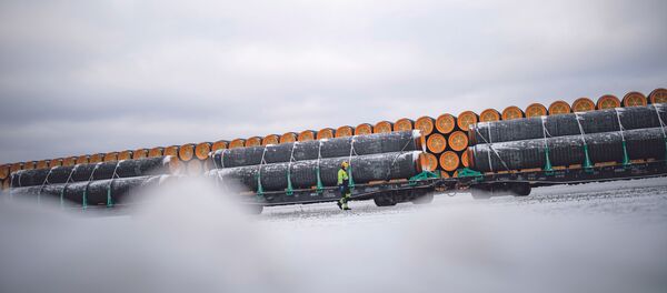 Dostavljanje cevi za gasovod Severni tok 2 u finski grad Koverhar Dostavljanje cevi za gasovod Severni tok 2 u finski grad Koverhar - Sputnik Srbija