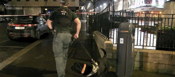 Полицијски увиђај на месту експлозије у Северној Ирској Полицијски увиђај на месту експлозије у Северној Ирској - Sputnik Србија