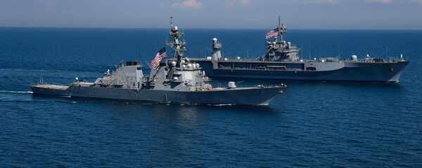 Američki brodovi Porter i Maunt Vitni na vojnim vežbama na Crnom moru - Sputnik Srbija