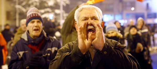 Протести у Скопљу - Sputnik Србија