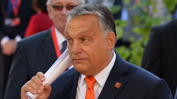 Премијер Мађарске Виктор Орбан на самиту ЕУ у Салцбургу - Sputnik Србија