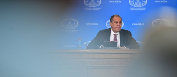 Министар спољних послова Русије Сергеј Лавров на конференцији за медије у Москви - Sputnik Србија