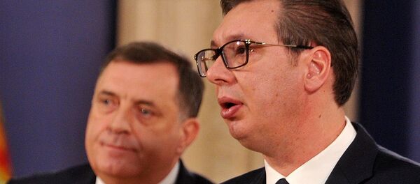 Milorad Dodik i Aleksandar Vučić - Sputnik Srbija