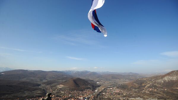 Pogled na Kosovsku Mitrovicu sa kule Zvečan - Sputnik Srbija