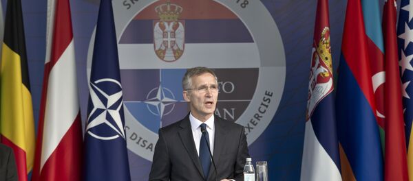 Generalni sekretar NATO-a Jens Stoltenberg prilikom posete Beogradu - Sputnik Srbija