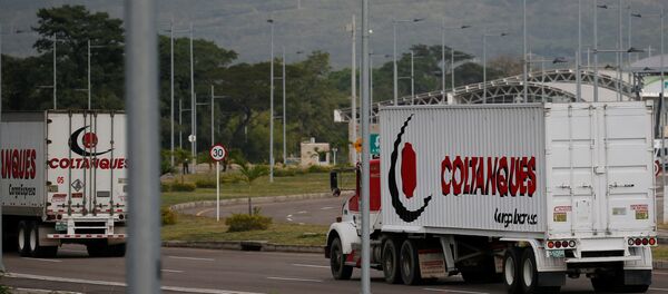 Камиони са хуманитарном помоћи за Венецуелу - Sputnik Србија