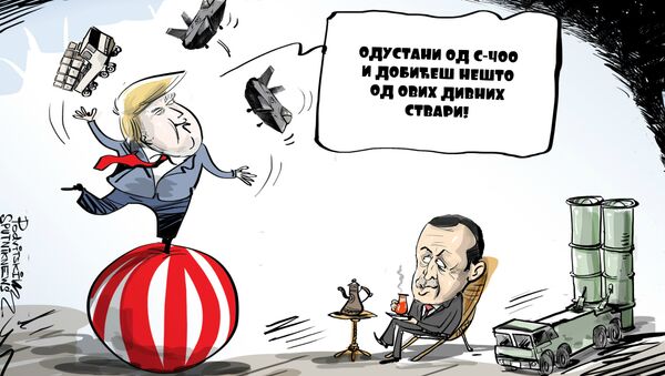 Tramp prodaje vojne igračke - Sputnik Srbija