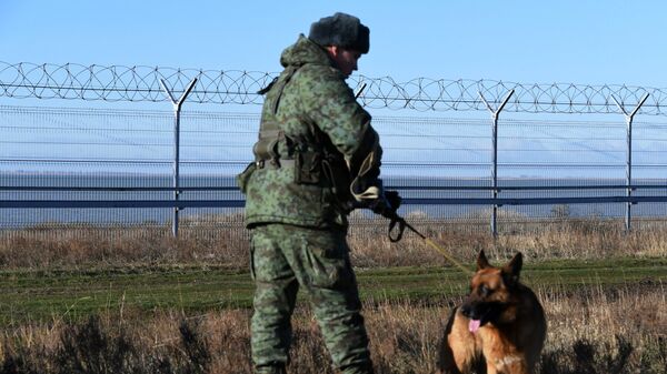 Žičani zid na granici Ukrajine i Rusije - Sputnik Srbija