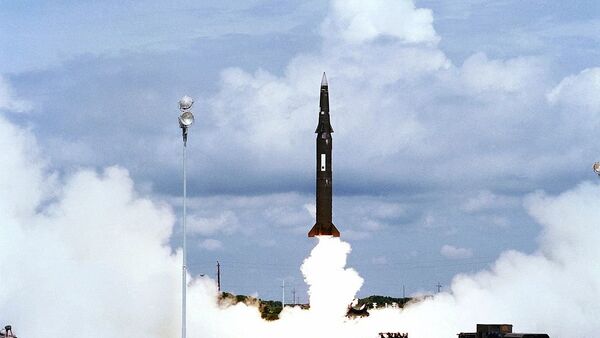 Ракетне пробе америчке војске - лансирање ракете Першинг II  - Sputnik Србија