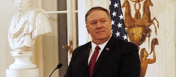 Амерички државни секретар Мајк Помпео на конференцији за медије током посете Пољској - Sputnik Србија