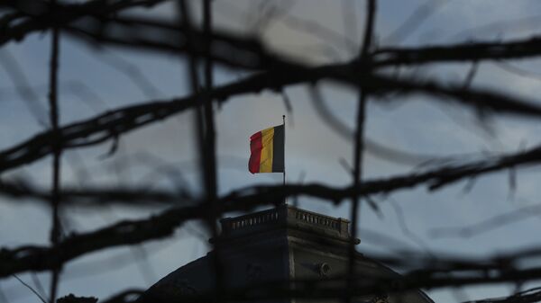 Nacionalna zastava na zgradi Vlade Belgije. - Sputnik Srbija
