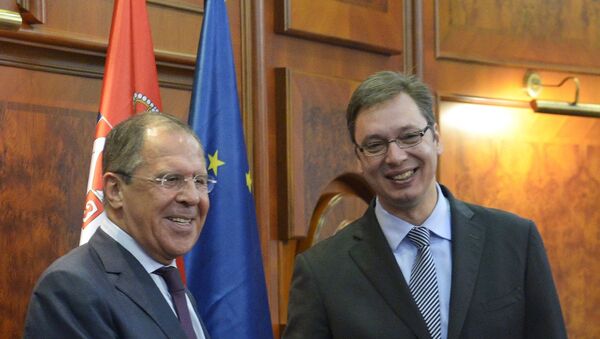 Aleksandar Vučić i Sergej Lavrov - Sputnik Srbija