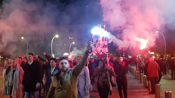 Građanski protest u Podgorici pod sloganom “97.000 odupri se”. - Sputnik Srbija