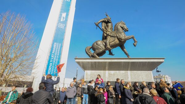 Споменик Скендербегу у Приштини - Sputnik Србија