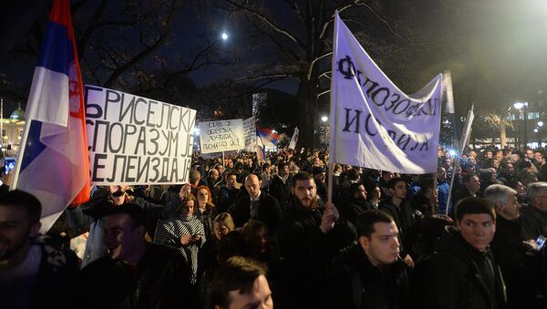 Протест ДСС-а: Косово је Србија - Sputnik Србија