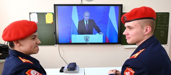 Праћење обраћања Владимира Путина Праћење обраћања Владимира Путина - Sputnik Србија