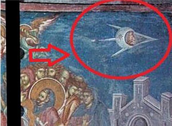 Необични објекти на фрески Распећа деценијама су предмет дебата и спорења Необични објекти на фрески Распећа деценијама су предмет дебата и спорења - Sputnik Србија