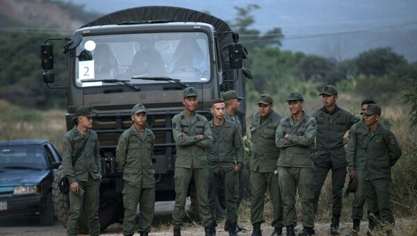 Војска Венецуеле на граници са Колумбијом - Sputnik Србија