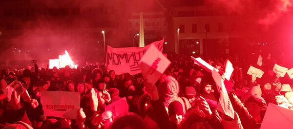 Protest u Podgorici Protest u Podgorici - Sputnik Srbija