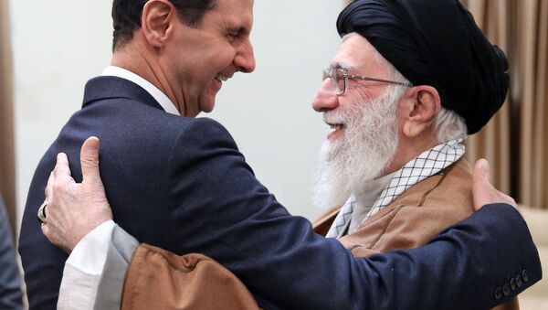 Башар Асад и ајатолах Ал Хамнеј у Техерану. - Sputnik Србија