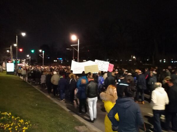 Протест Један од пет милиона у Београду - Sputnik Србија