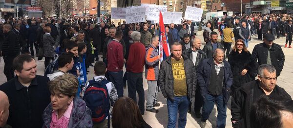 Протест у Косоској Митровици - Sputnik Србија