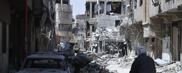 Град Дума у близини Дамаска Град Дума у близини Дамаска - Sputnik Србија