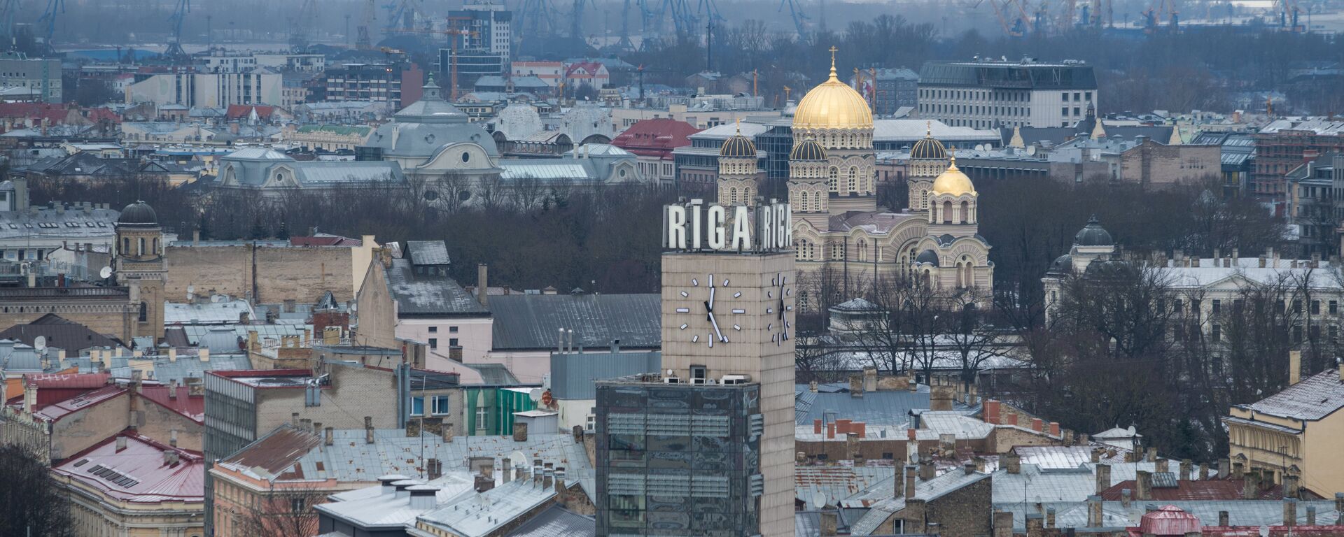 Кула са часовником и црква Рођења Христовог у Риги - Sputnik Србија, 1920, 14.06.2022