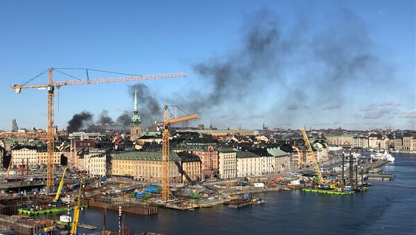Požar nakon eksplozije autobusa u Stokholmu - Sputnik Srbija