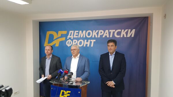Konferencija za medije Demokratskog fronta - Sputnik Srbija