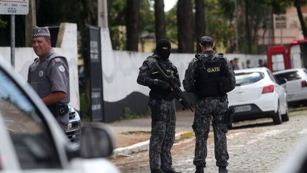 Бразилска полиција на лицу места у Сао Паолу - Sputnik Србија