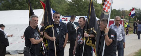 Окупљање усташа и домобрана у Блајбургу, (Аустрија) на дан сећања на погинуле током маја 1945. године - Sputnik Србија