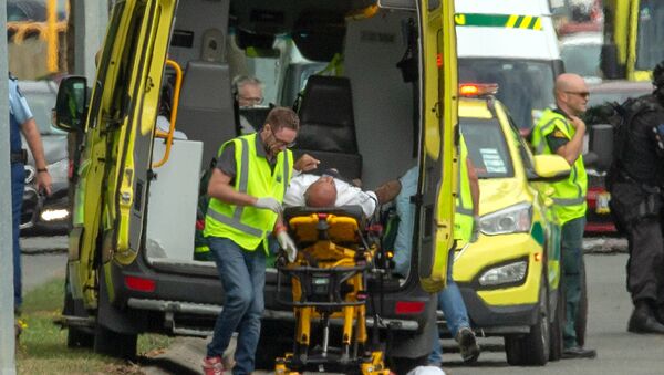 Ekipa hitne pomoći interveniše nakon napada na džamiju na Novom Zelandu - Sputnik Srbija