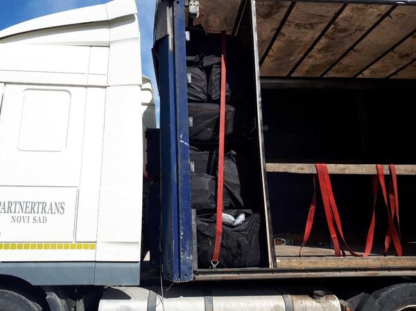 Droga zaplenjena u blizini graničnog prelaza Gradina - Sputnik Srbija