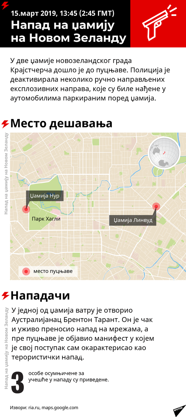 Novi Zeland napad - Sputnik Srbija