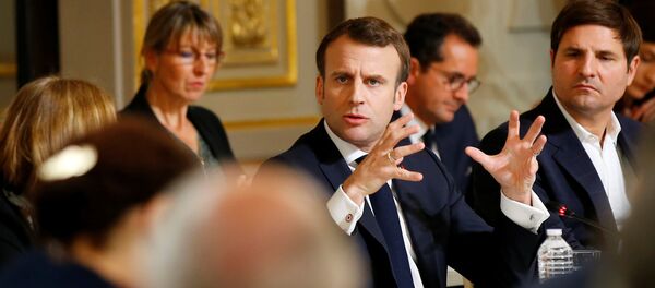 Председник Француске Емануел Макрон Председник Француске Емануел Макрон - Sputnik Србија