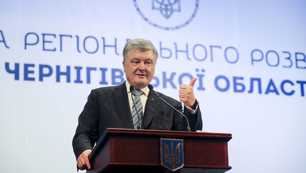Президент Украины Петр Порошенко во время заседания Совета регионального развития Черниговской области - Sputnik Србија