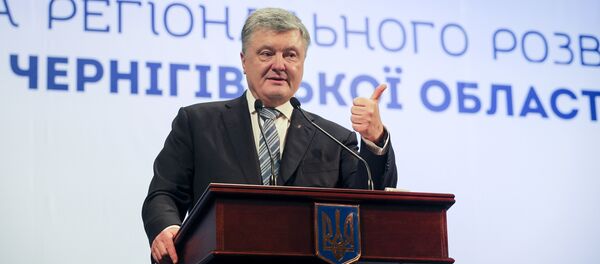 Prezident Ukrainы Petr Porošenko vo vremя zasedaniя Soveta regionalьnogo razvitiя Černigovskoй oblasti - Sputnik Srbija
