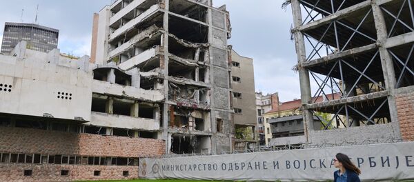 Бивша зграда Министарства одбране Србије порушена у бомбардовању НАТО-а 1999. - Sputnik Србија