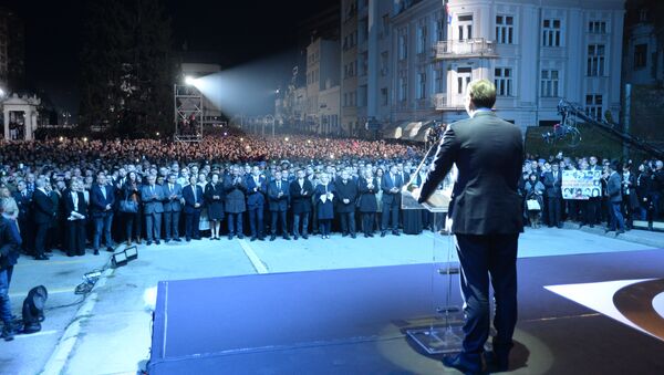 Aleksandar Vučić na svečanosti u Nišu - Sputnik Srbija