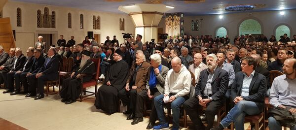 Скуп у крипти Храма Христовог васкрсења у Подгорици - Sputnik Србија