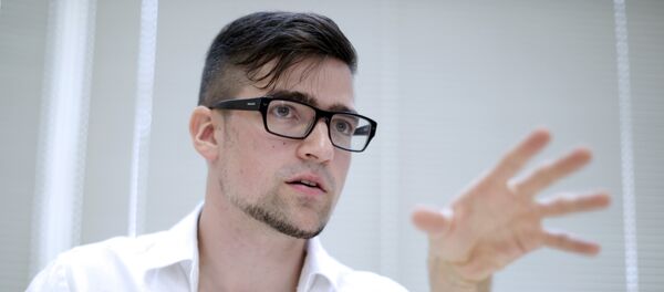 Vođa desničarsko-ekstremističkog pokreta Identitaristi Martin Selner - Sputnik Srbija
