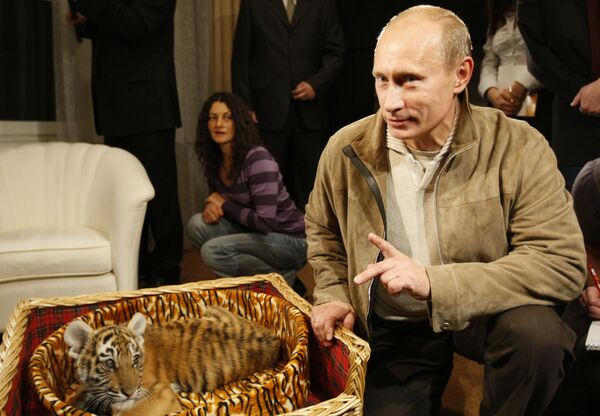 Тигрови, коњи и пси: Шта све на поклон добија Владимир Путин - Sputnik Србија