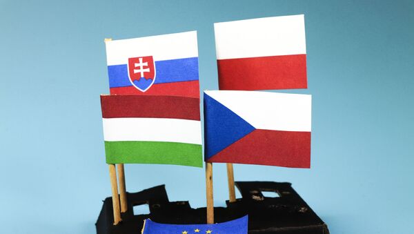 Zastave država-članica Višegradske grupe - Sputnik Srbija