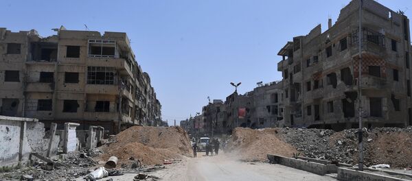 Predgrađe Damaska Duma nakon oslobođenja od terorista Predgrađe Damaska Duma nakon oslobođenja od terorista - Sputnik Srbija
